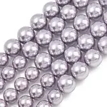 Electroplated Shell Pearl Graduated Beads Strands
