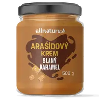 ALLNATURE Arašídový krém slaný karamel 500 g