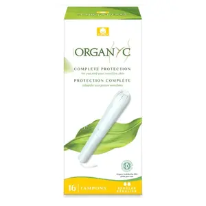 ORGANYC Tampony s aplikátorem Regular 16 kusů