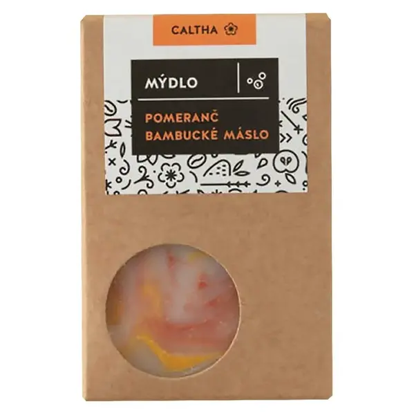 CALTHA Tuhé mýdlo Pomeranč s bambuckým máslem 100 g