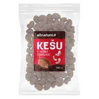 ALLNATURE Kešu v hořké čokoládě 500 g