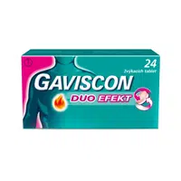 GAVISCON Duo Efekt žvýkací tablety 24 kusů