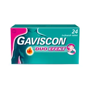 GAVISCON Duo Efekt žvýkací tablety 24 kusů