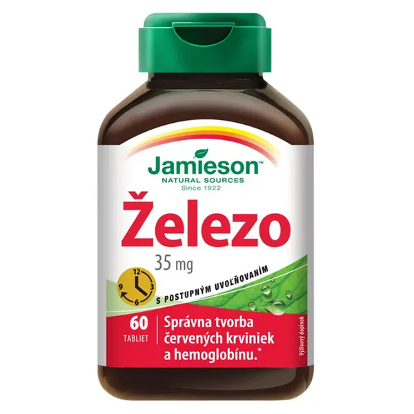 JAMIESON Železo 35 mg s postupným uvolňováním 60 tablet