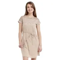 Bushman Dámské bavlněné šaty Baranka, béžové S