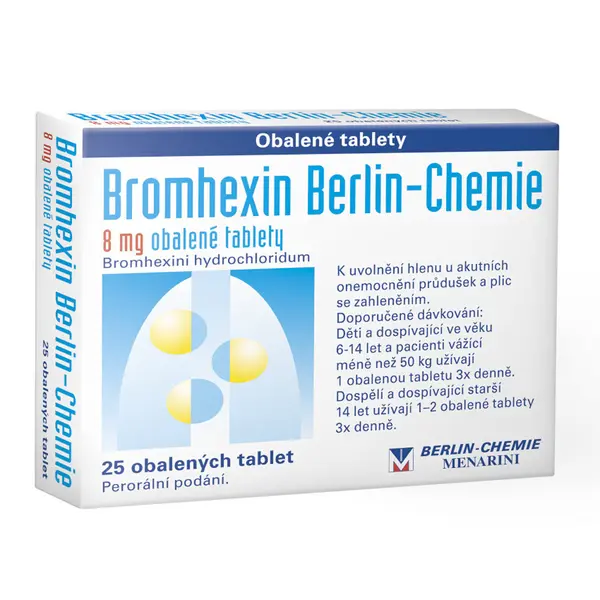 BROMHEXIN 8 mg 25 tablet