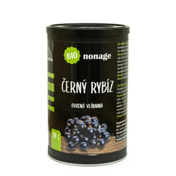NONAGE Ovocná vláknina černý rybíz BIO 200 g