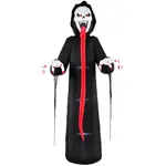 Outsunny NAFUKOVACÍ halloweenská kostra z polyesterové látky, černá