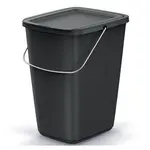 Koš odpadkový COMPACTA Q FLAP BASIC černý 9l