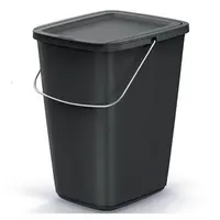 Koš odpadkový COMPACTA Q FLAP BASIC černý 9l