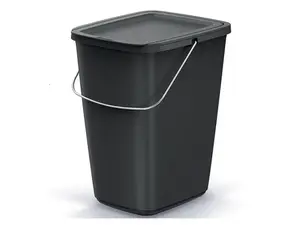 Koš odpadkový COMPACTA Q FLAP BASIC černý 9l