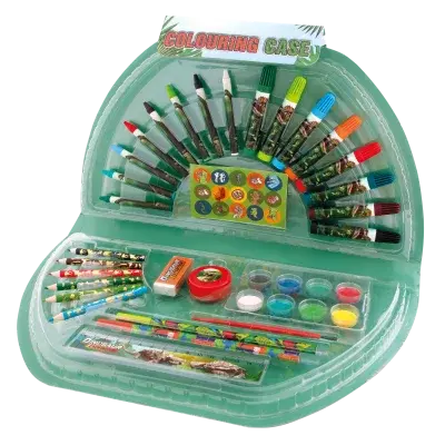 Malovací kufřík půlkruhový  Dino