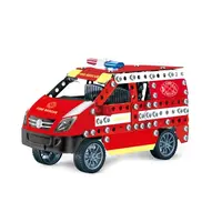 Kovová stavebnice hasičské auto 314 ks