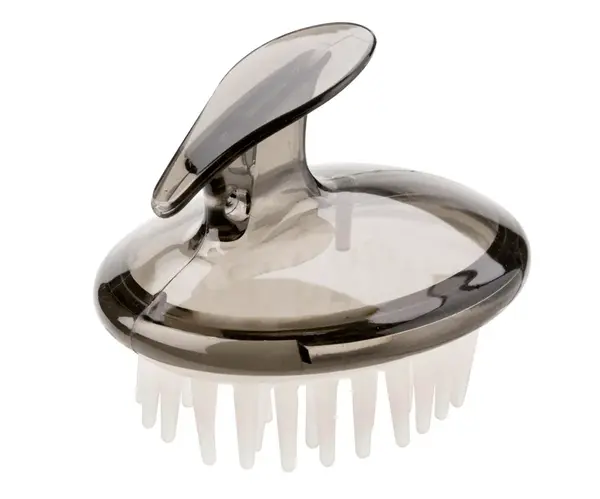 Masážna silikónová kefa na pokožku hlavy Eurostil Professional - šedá (04427)