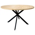 MID.YOU JÍDELNÍ STŮL, černá, barvy dubu, 120/120/75 cm