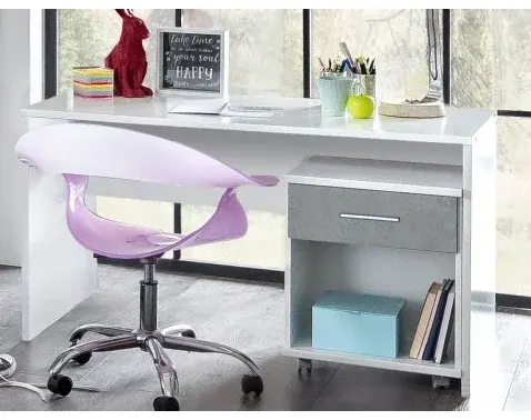 Písací stôl Joker, biely%