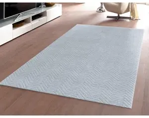 Koberec Relax 80x150 cm, strieborný%