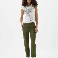 GAP Kalhoty s kapsami Mid-Rise Downtown Khaki - Dámské