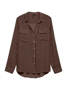 VERO MODA Blúzka 'VMBUMPY'  hnedá / čokoládová