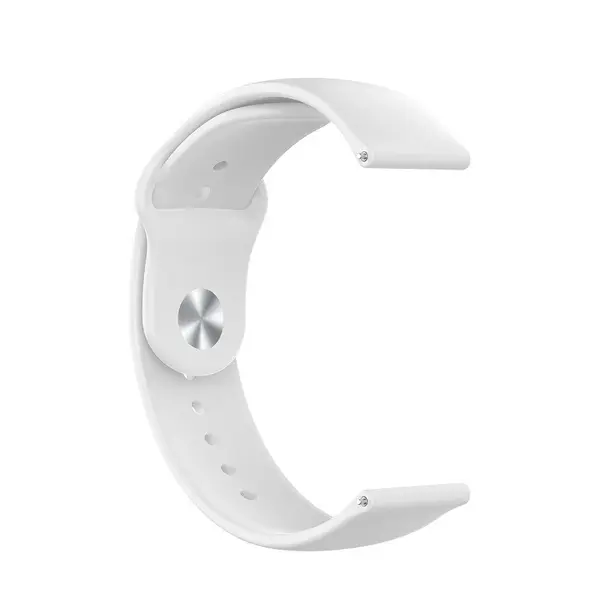 BStrap Silicone remienok na Garmin Vivoactive 4s, white