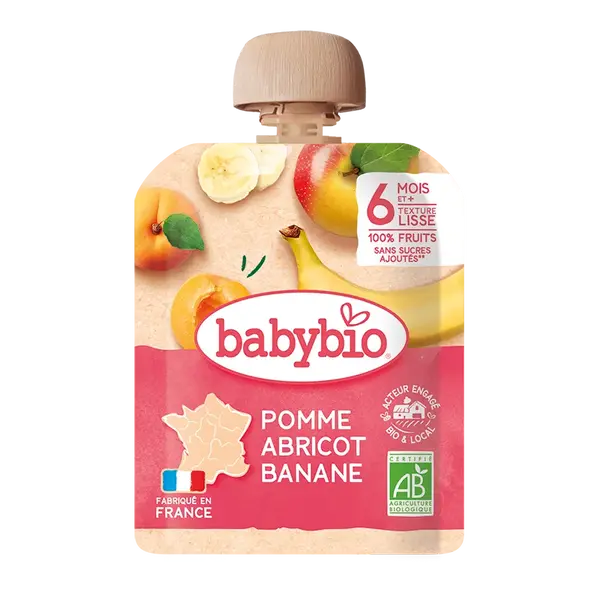 BABYBIO kapsička jablko marhuľa banán