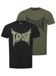 Tapout Tričko 'Amboyn'  kaki / čierna