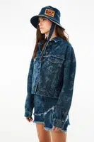 Bunda Trendyol - modrá - Regular fit