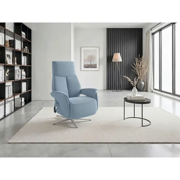 Sit & More RELAXAČNÍ KŘESLO, textil, světle modrá