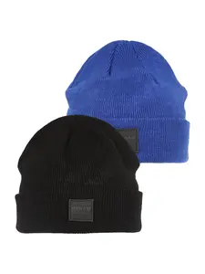 Urban Classics Čiapky  modrá / čierna