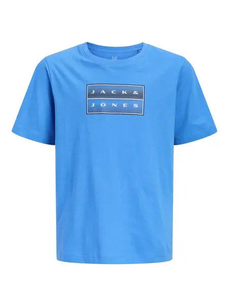 Jack & Jones Junior Tričko 'JCOFusion'  námornícka modrá / nebesky modrá / biela