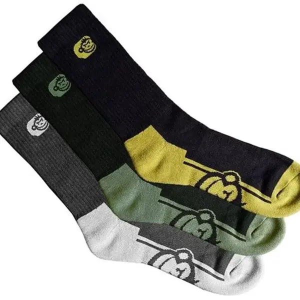 RidgeMonkey ponožky APEarel Crew Socks 3ks vel. 10-12