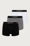 Lacoste priliehavé boxerky pánske bavlnené s elastanom 3-pak