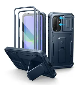 Dexnor 360 Kickstand Camprotector obal Samsung Galaxy A36, modrý