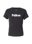 Nike Sportswear Tričko 'Chill Knit'  čierna / biela