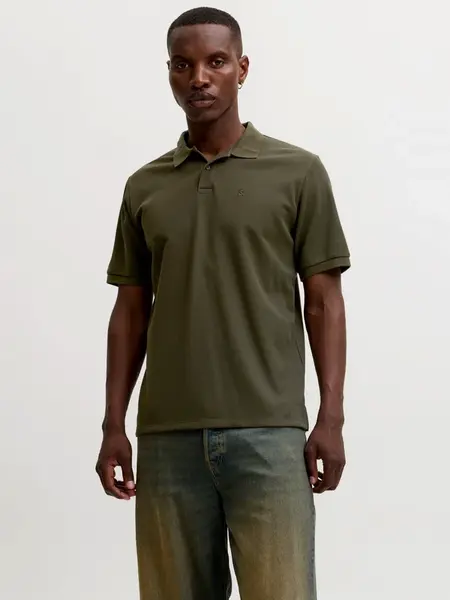 JACK & JONES Tričko 'JJEAustin'  olivová