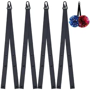 4Pcs Polyester Pom Pom Holder Straps for Cheerleading Accessories