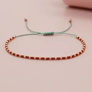 Glass Seed Beads Braided Bead Bracelets