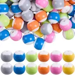 80Pcs Opaque Acrylic Beads