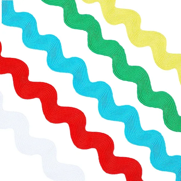 10 Yards 5 Colors Polyester Ribbons