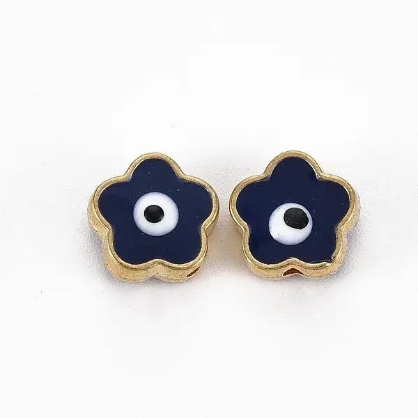 Rack Plating Alloy Enamel Beads