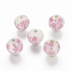 Handmade Printed Porcelain Beads