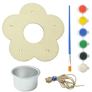 2 Sets Flower DIY Wooden Bird Feeder