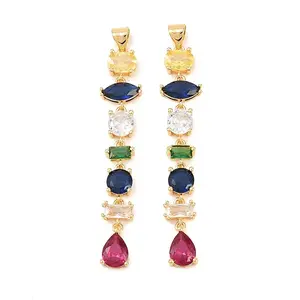 Brass Cubic Zirconia Pendants