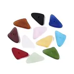 Frosted Transparent Glass Beads Strands