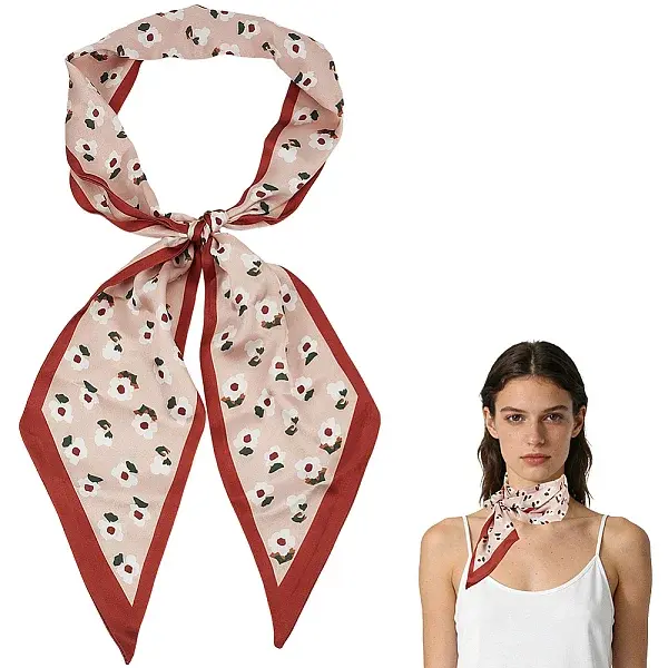 1Pc Polyester Long Silk Scarf