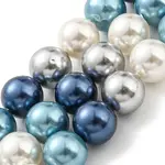 Electroplated Shell Pearl Beads Strands