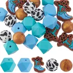 25Pcs 5 Styles Silicone Beads