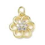 Brass with Rhinestone Charms