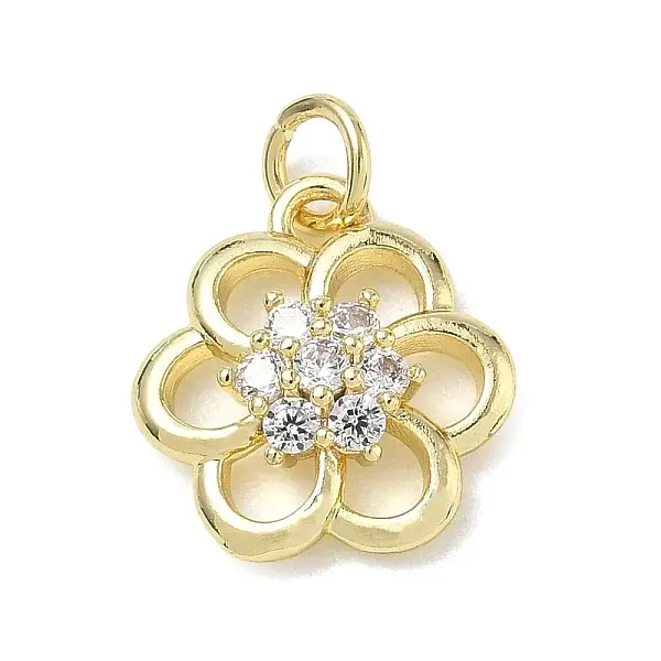 Brass with Rhinestone Charms