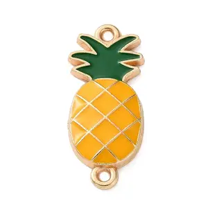 Fruit Theme Alloy Enamel Connector Charms